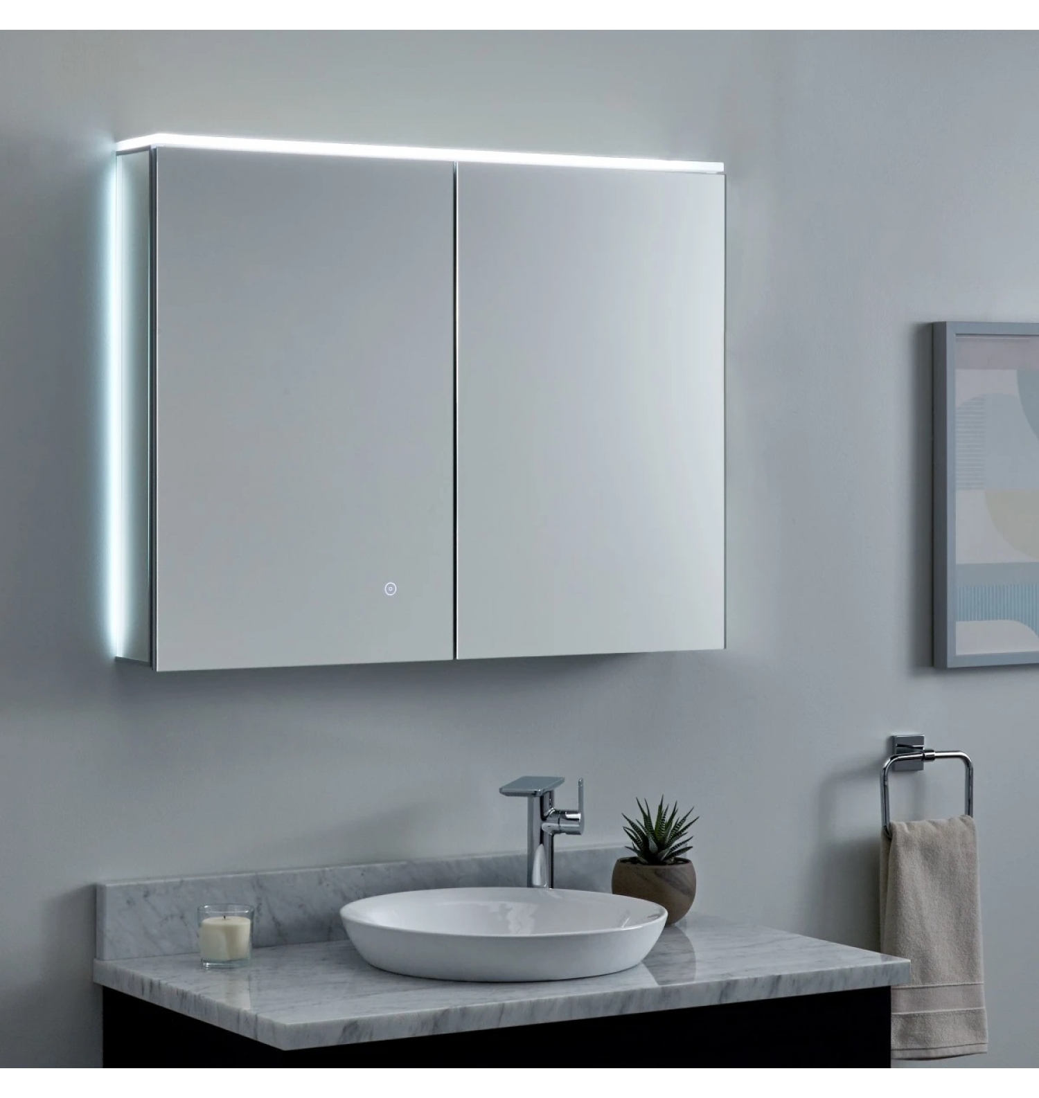 ENE-S-MC27 -LED Medicine Cabinet Mirror with Smart Sensor Control