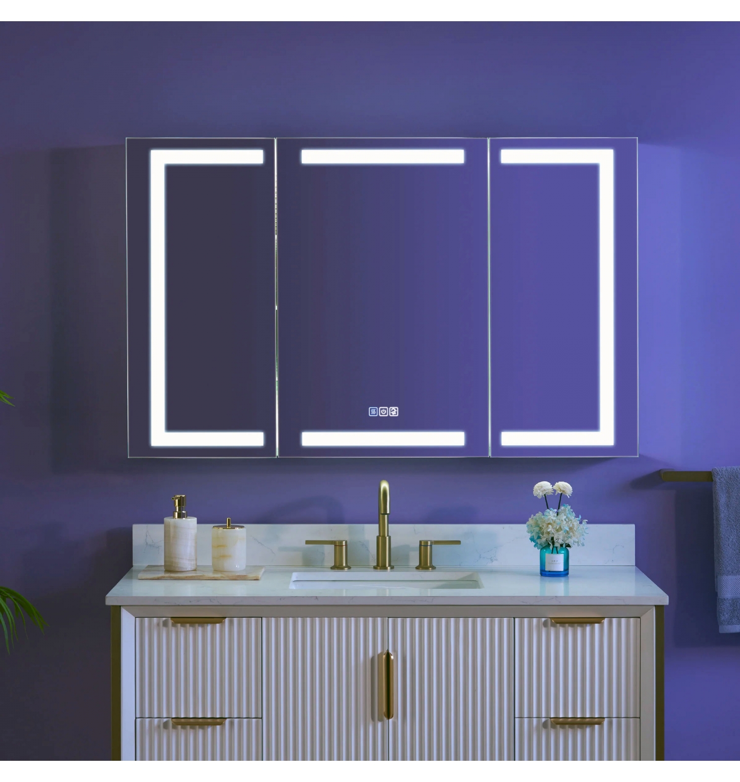 ENE-S-MC17 -Customizable Mirrored Bathroom Cabinet for Hotels