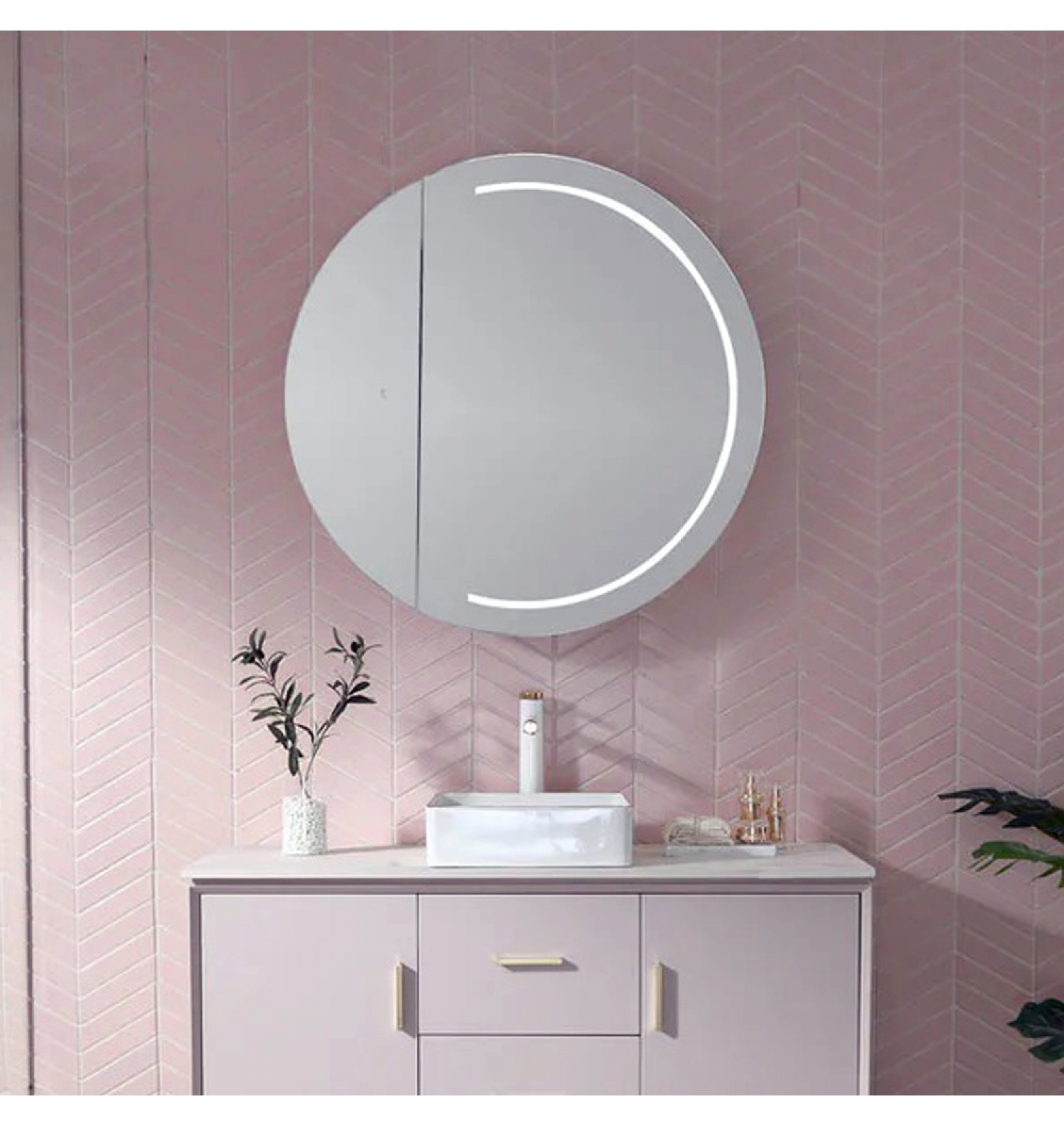 ENE-SC-08 -High-End Special LED Cabinet Mirror for Hotels and Spas