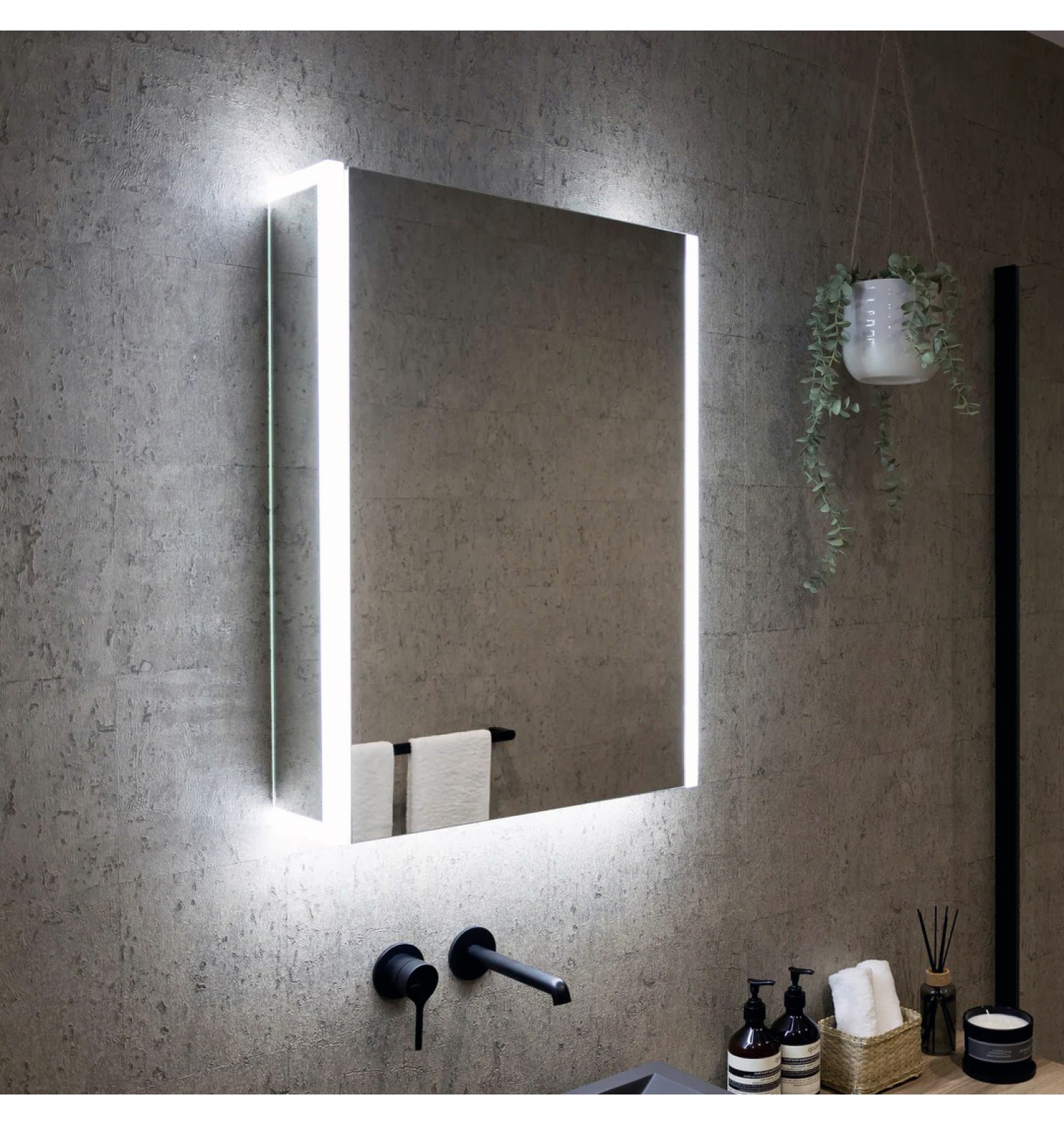 ENE-SC-28 -Customizable Special LED Cabinet Mirror for Wholesale Markets