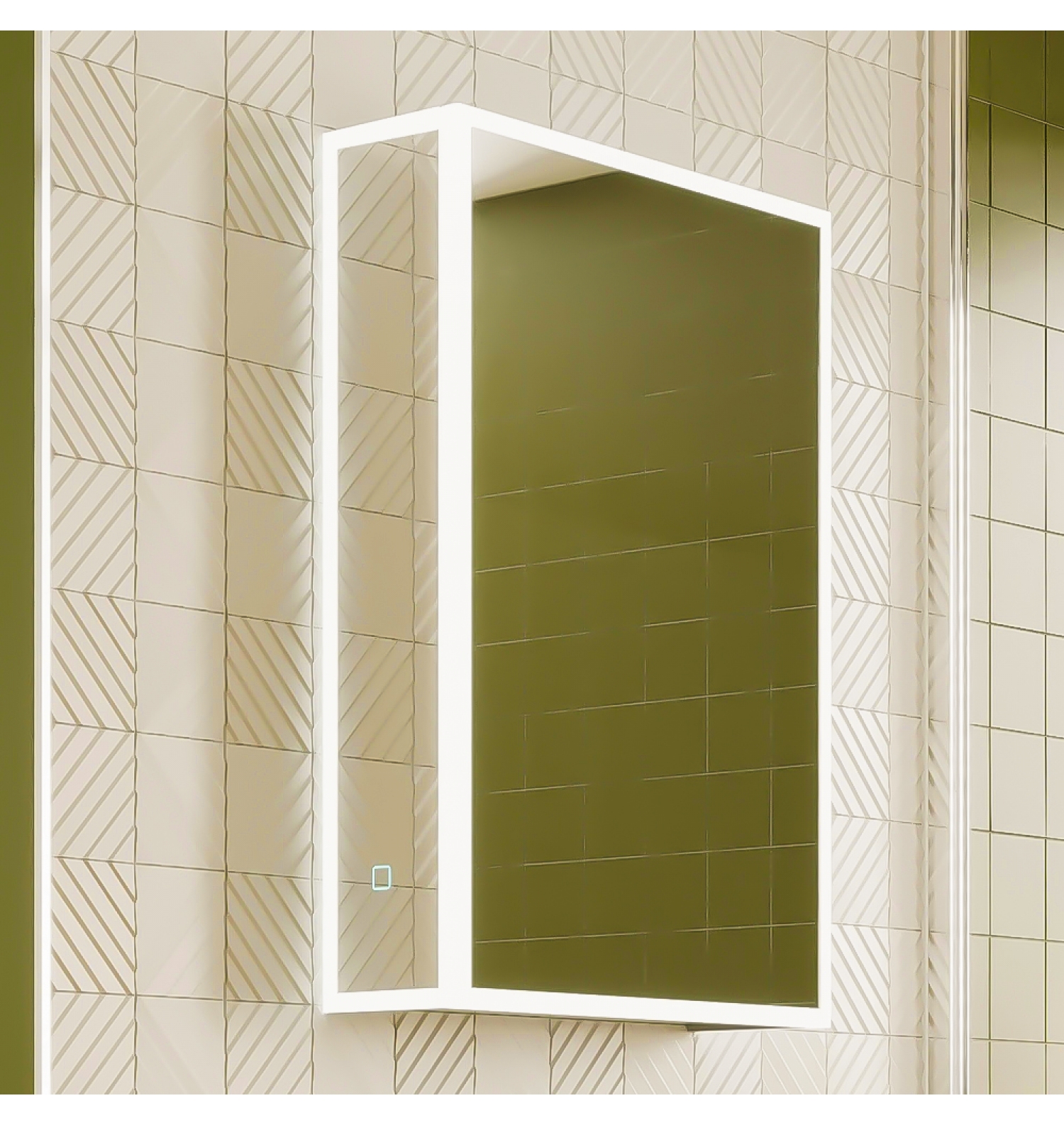 ENE-SC-39 -Luxury Special LED Cabinet Mirror with Ambient Lighting