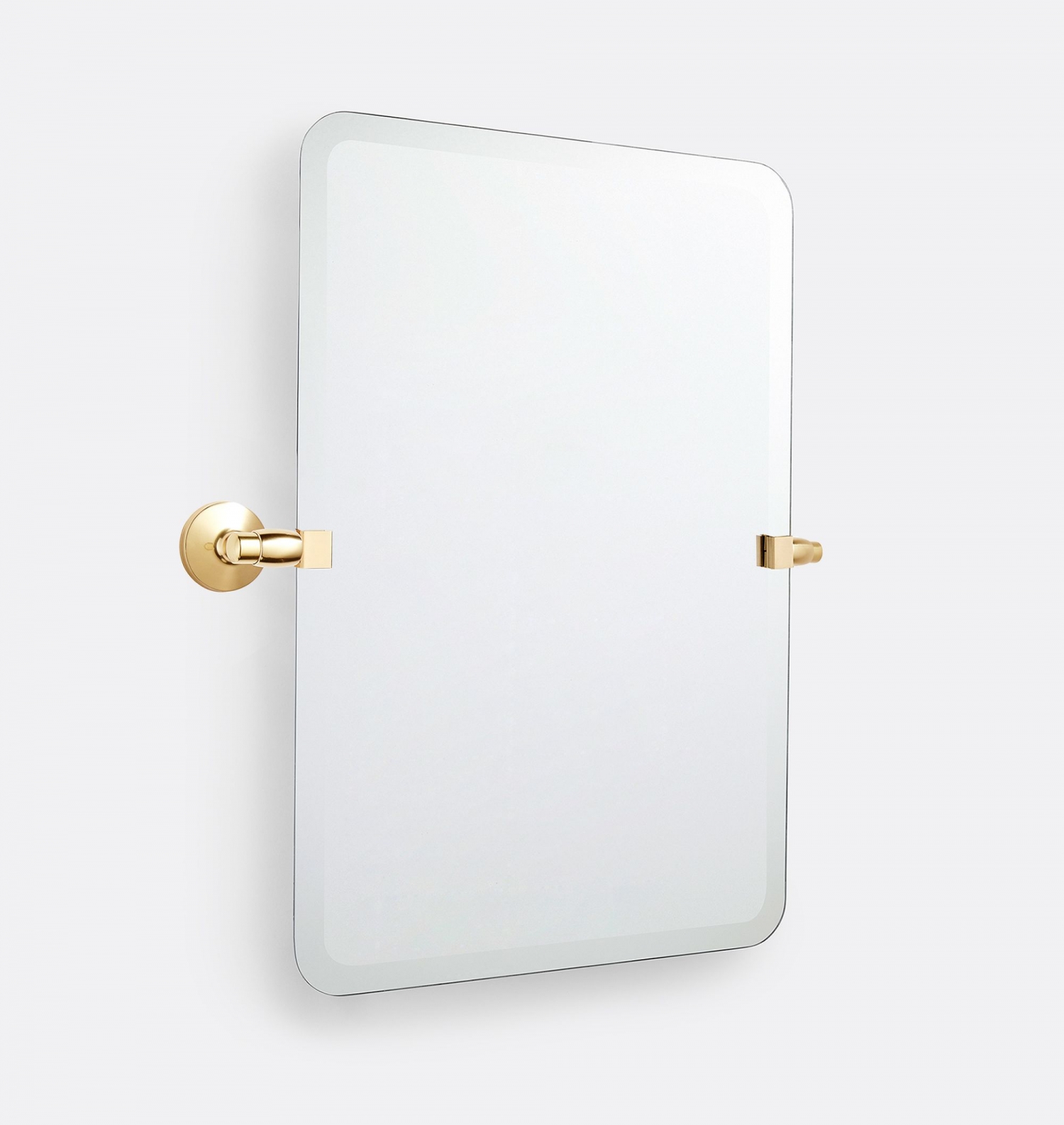 ENE-PFM047 -Pivoting Round Framed Mirror for Modern Bathroom