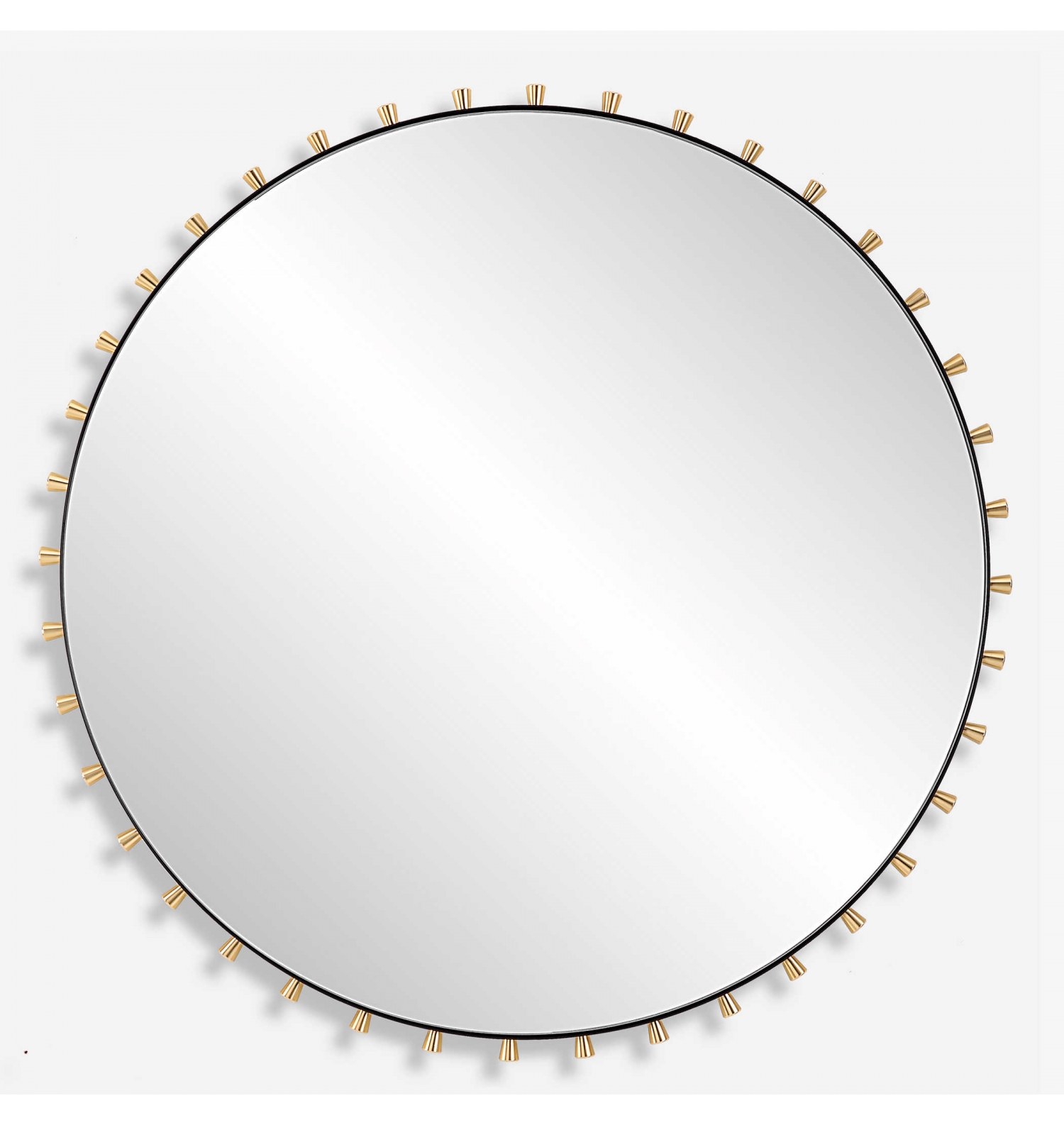 ENE-SFM07 -Round Special Framed Mirror with Elegant Gold Frame