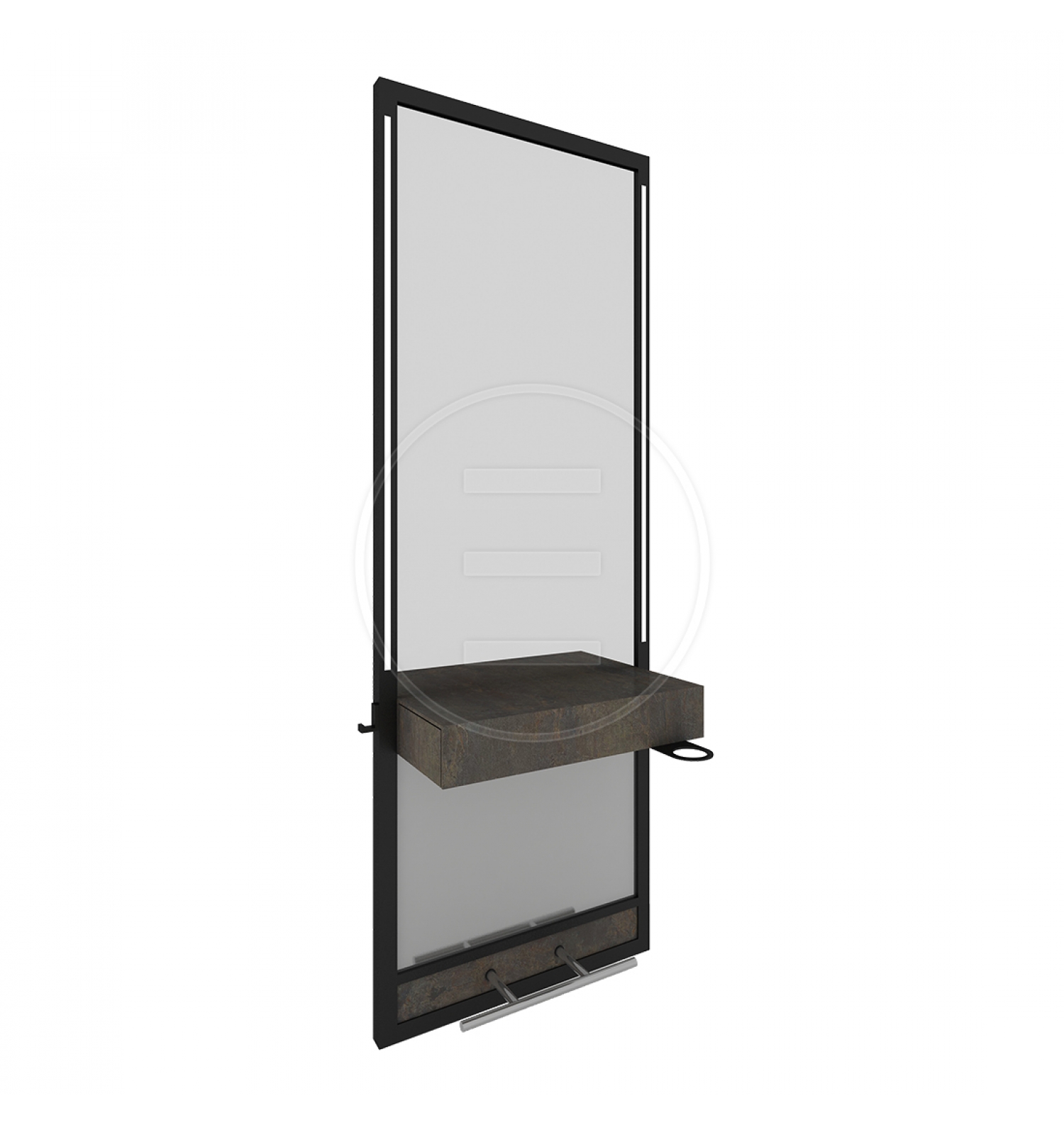 ENE-WMSM016 -Stylish Wall-Mounted Mirror with Adjustable Features for Salons