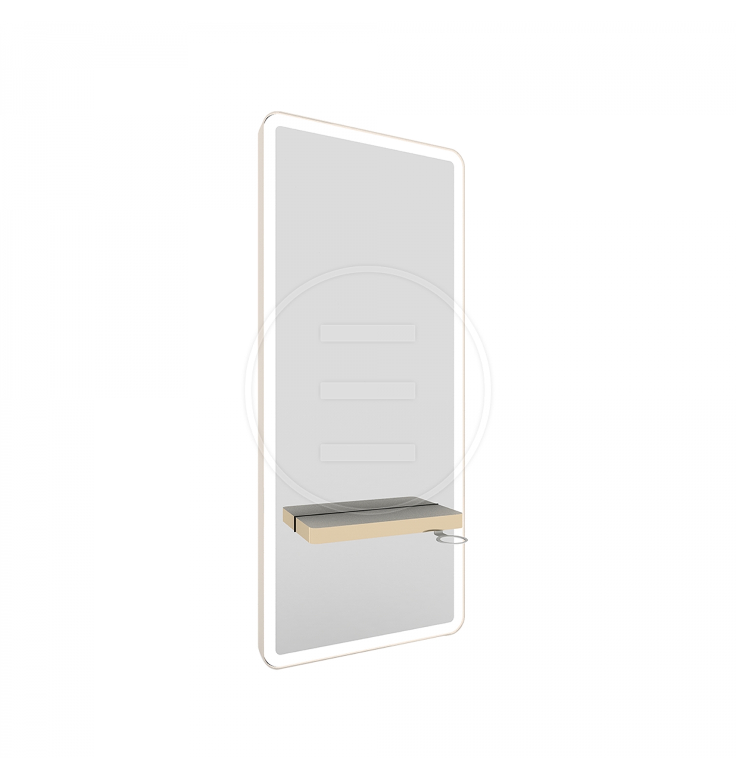 ENE-WMSM027 -Sleek Modern Wall-Mounted Salon Mirror with LED Lighting