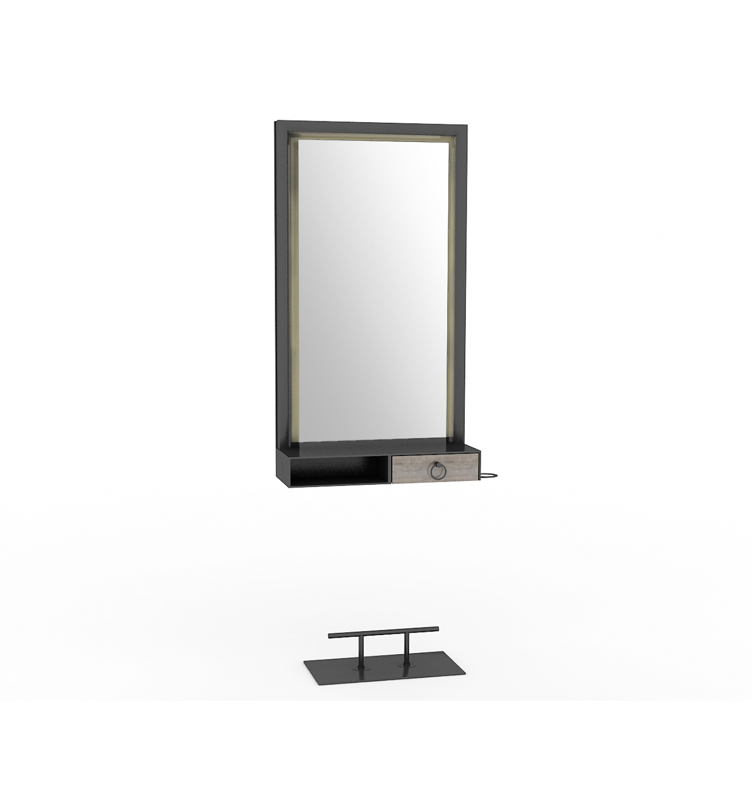 ENE-CSM04 -Stylish Countertop Mirror with Decorative Frame for Salons