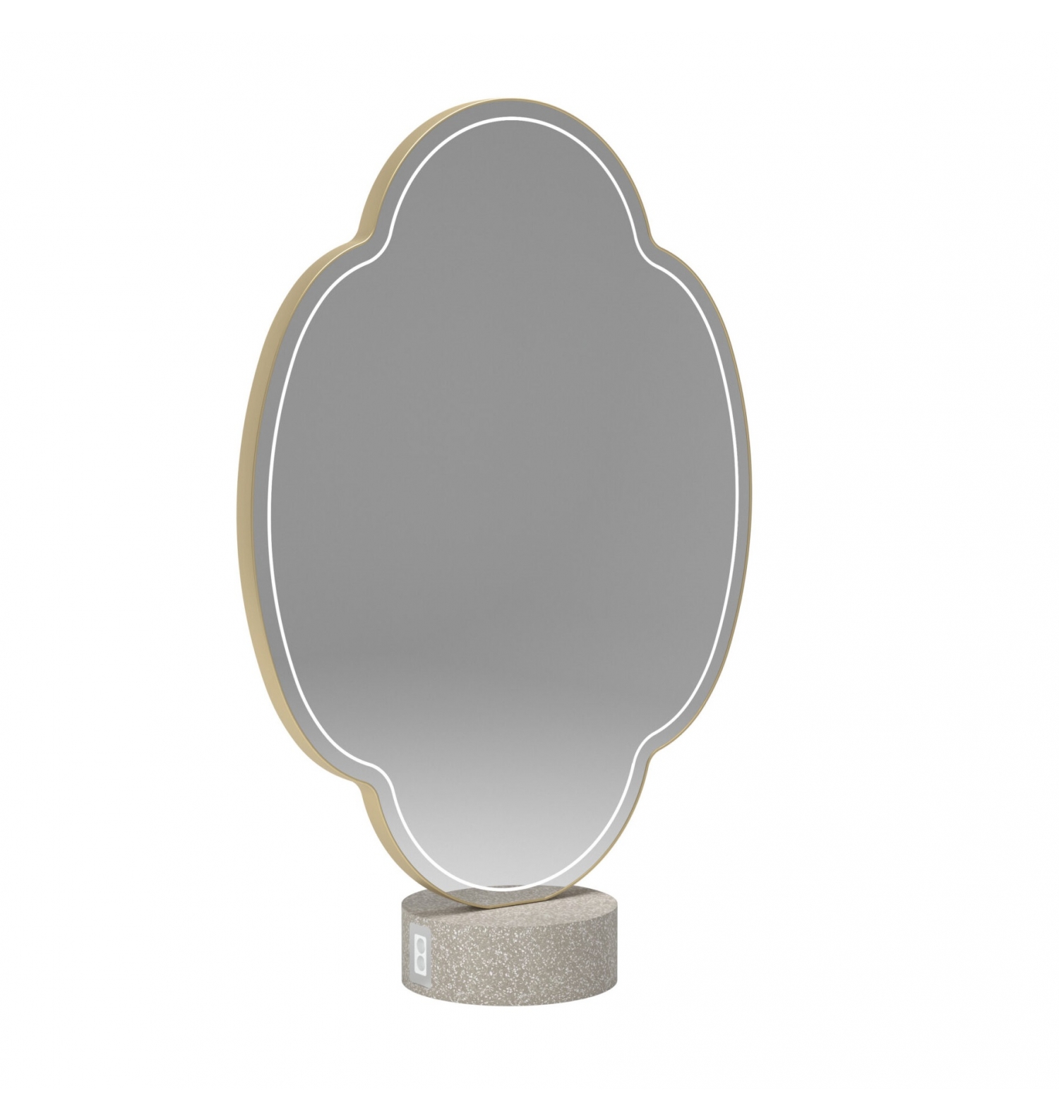 ENE-FSSM053 -Free-Standing Mirror with Smart Features for Salons