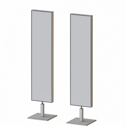 ENE-FSFL026 - LED Full-Length Mirror with Elegant Metallic Frame