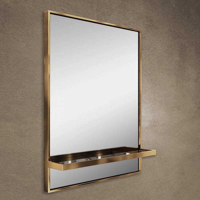 ENE-SF33 -LED Mirror with Built-In Platform for Toiletries