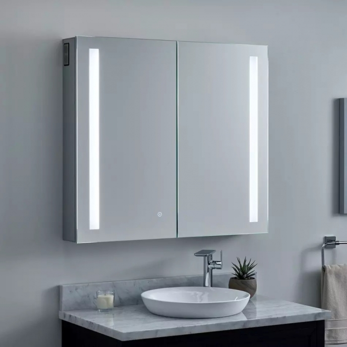 ENE-S-MC30 -Frameless LED Medicine Cabinet Mirror for Modern Spaces