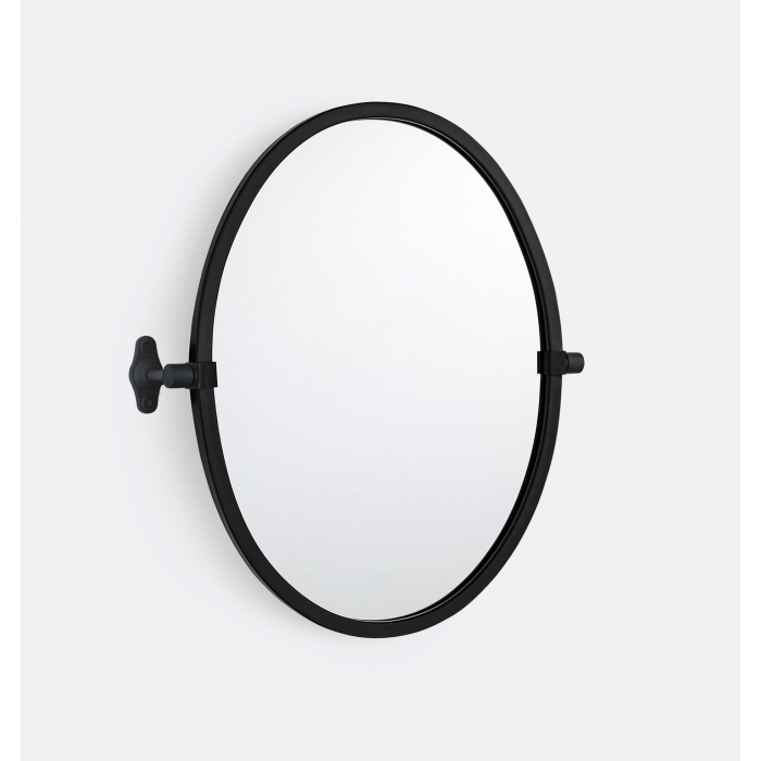 ENE-PFM026 -Pivoting Framed Mirror with Shelf for Elegant Bathroom Design