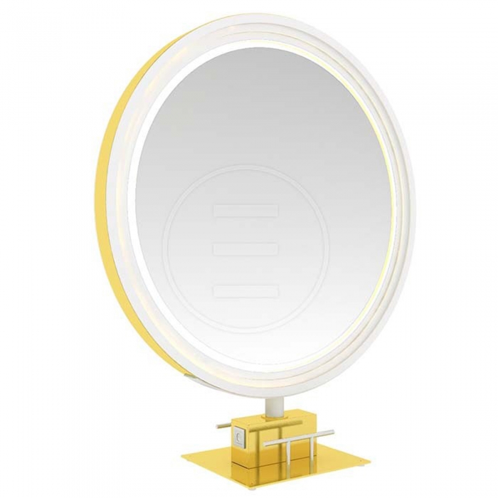 ENE-FSSM018 -Salon Mirror with Adjustable Frame and Free-Standing Base