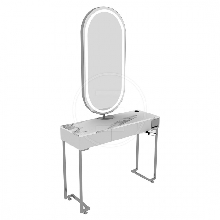 ENE-CSM030 -Backlit Countertop Salon Mirror with Anti-Glare Features