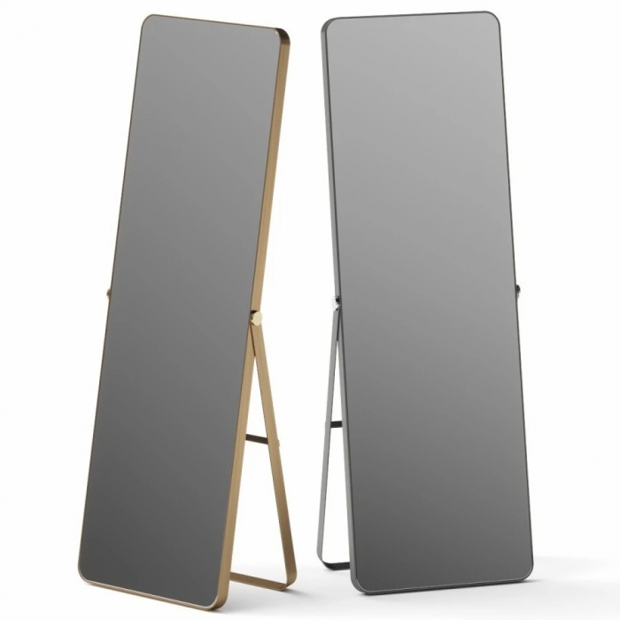 ENE-FSFL033 - LED Standing Mirror for Hair Salons