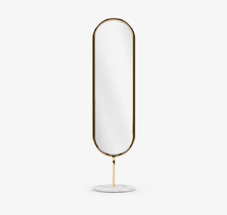 ENE-CUFL04 -Framed LED Standing Mirror with Decorative Edge