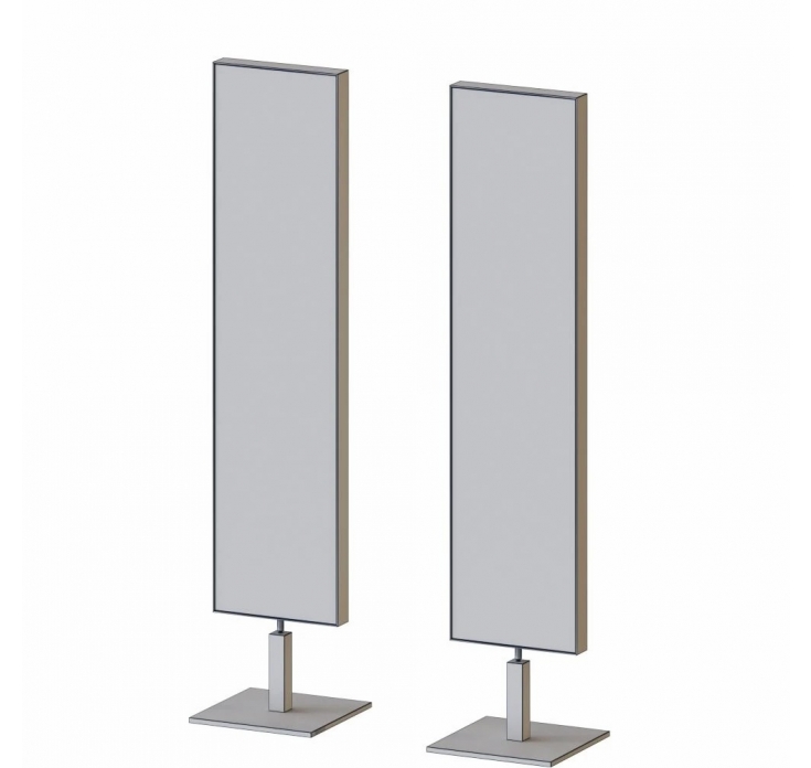 ENE-FSFL026 - LED Full-Length Mirror with Elegant Metallic Frame