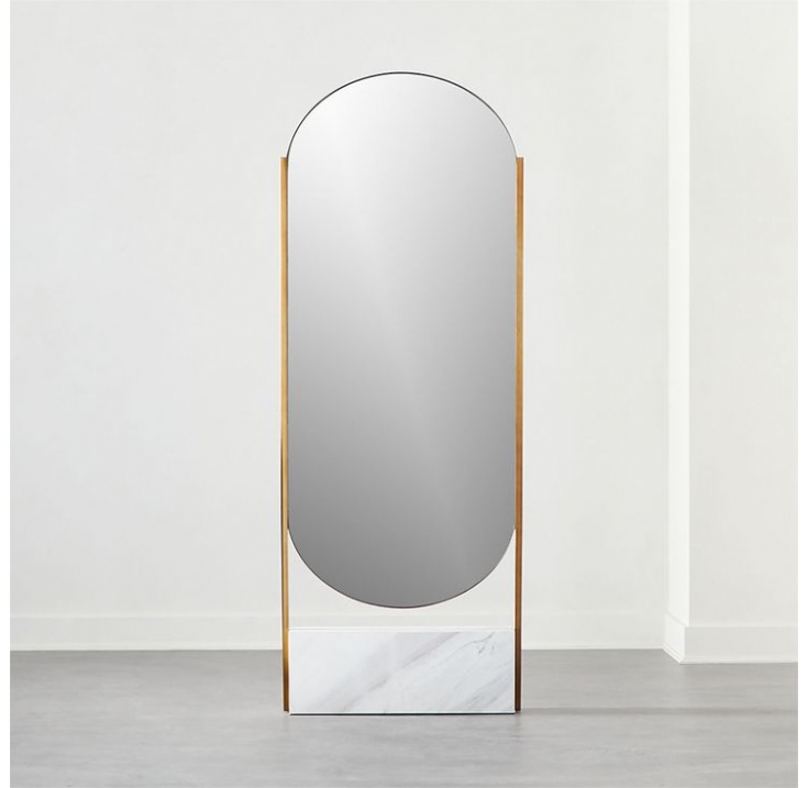 ENE-CUFL09 -Illuminated Full-Length Mirror with Sleek Aluminum Frame