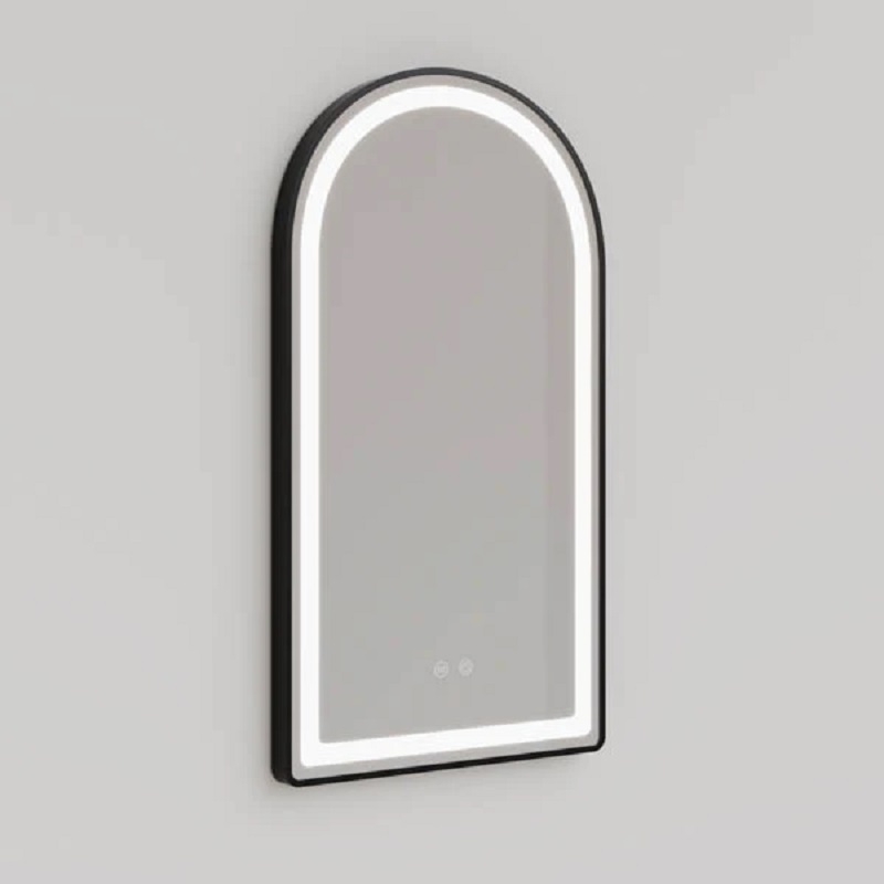 ENE-AR11 -Arched LED Mirror with Defogger for Hospitality Use