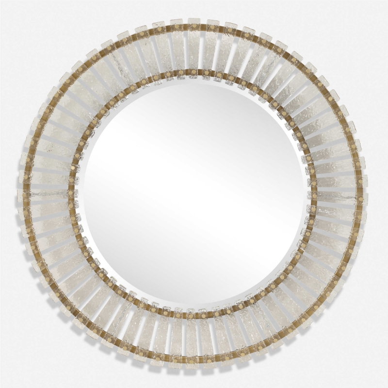 ENE-SFM020 -Round Special Framed Mirror for Boutique Hotel Rooms