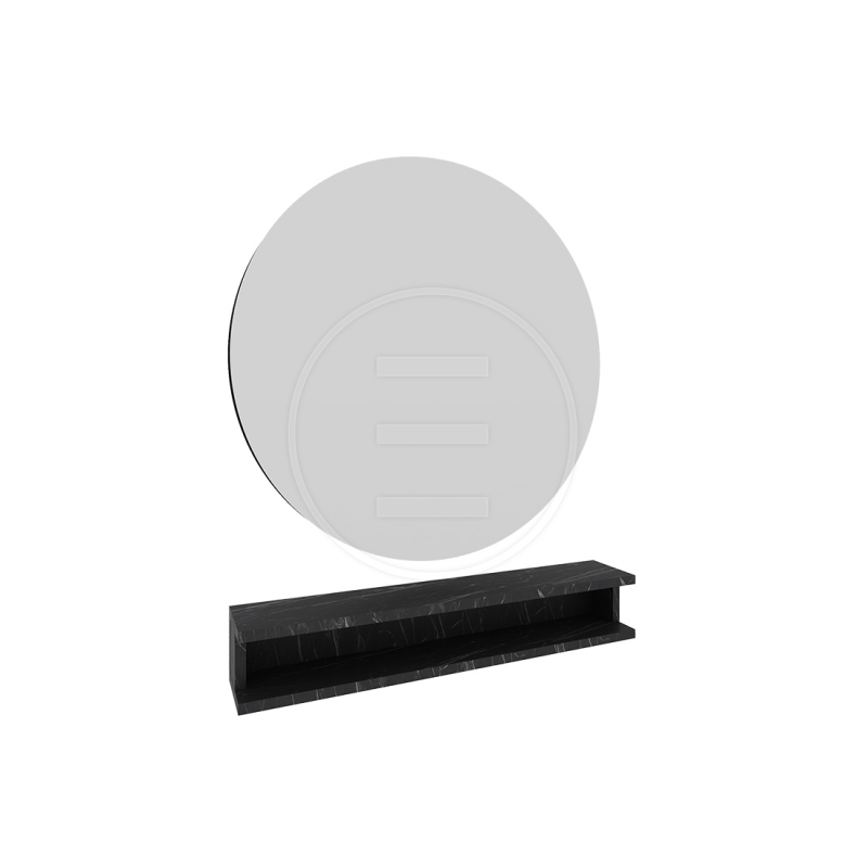 ENE-WMSM01 -Framed Wall-Mounted Mirror for Stylish Salon Interiors