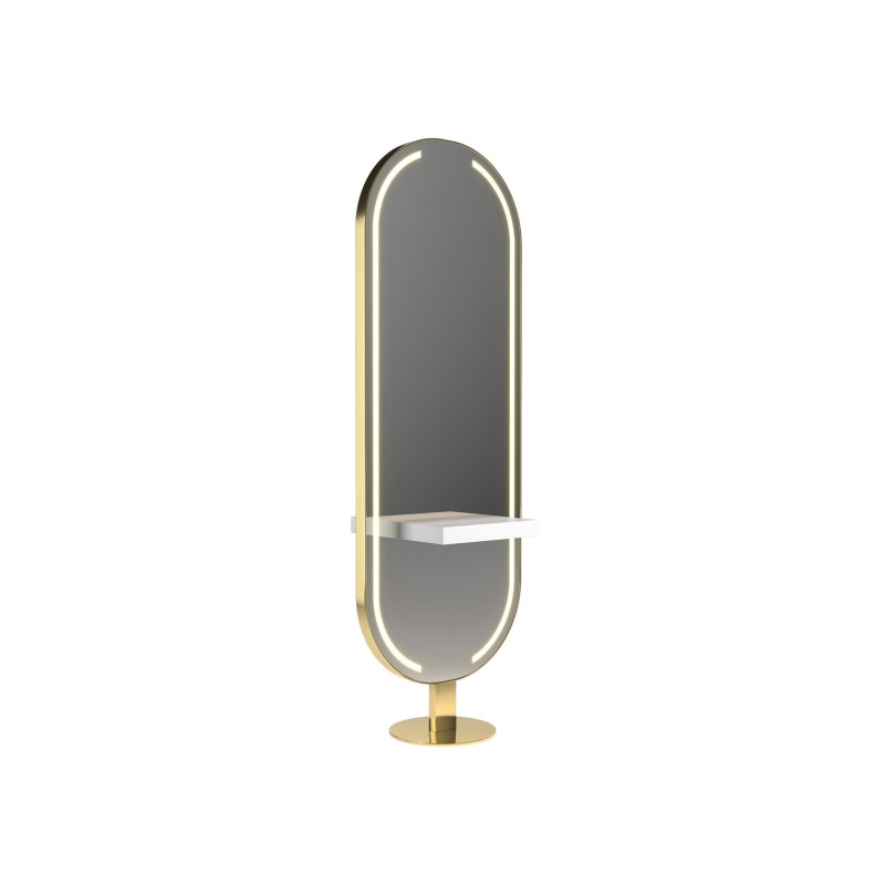 ENE-FSSM010 -Free-Standing Salon Mirror with Smart Technology for Professionals