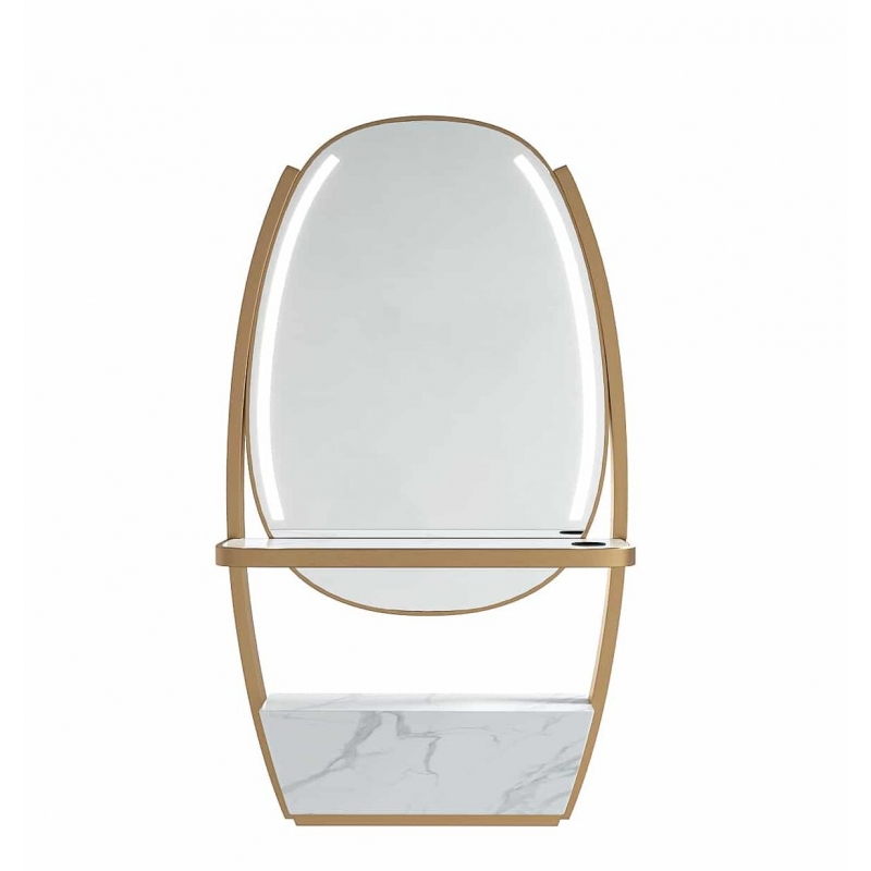 ENE-FSSM055 -  Marble Island for Salons Free-Standing Mirror