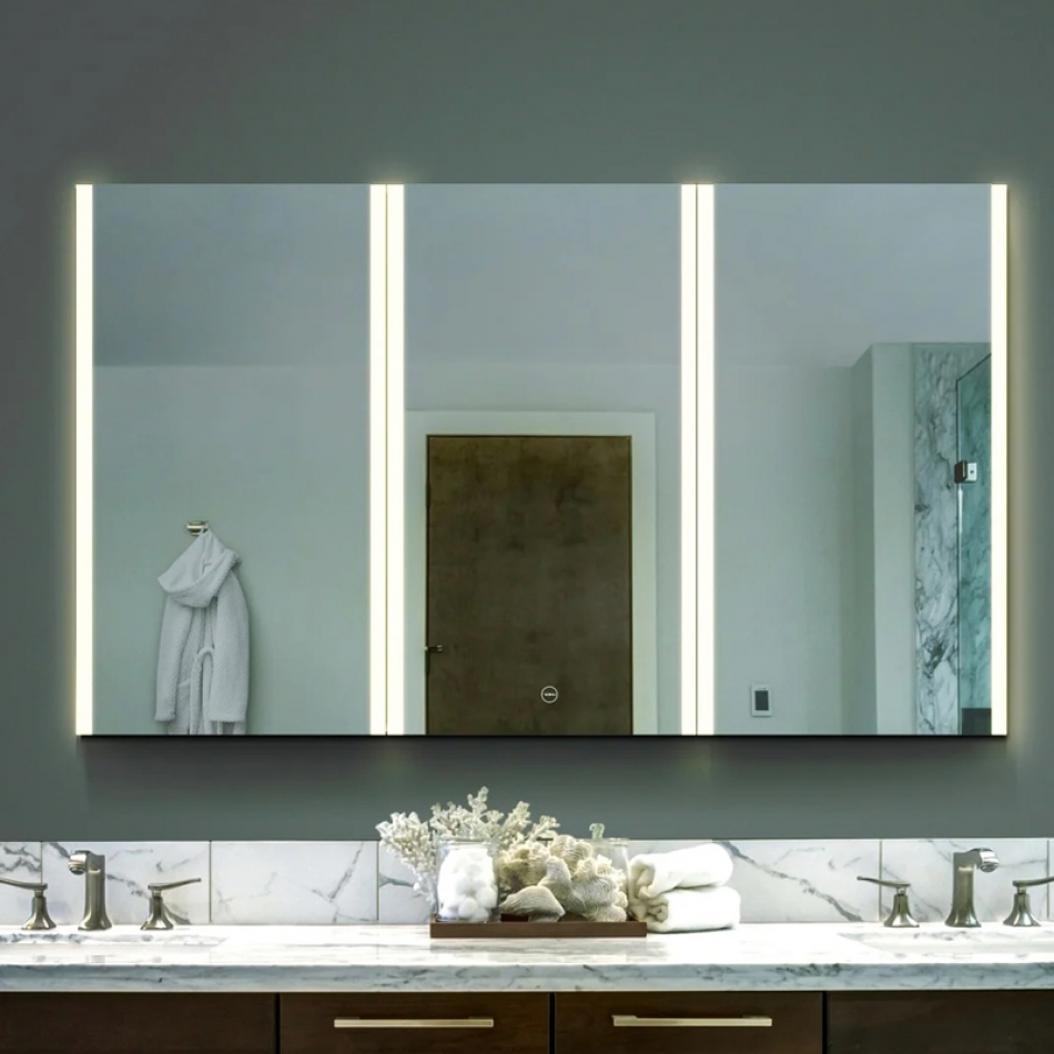 ENE-S-MC20 -Frameless Mirrored Medicine Cabinet for Minimalist Interiors